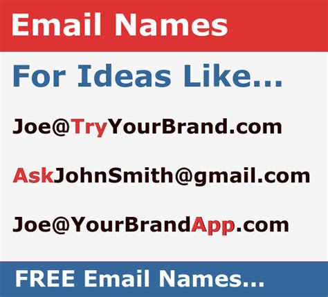 Email Name Generator For You Or Your Business Hack Email Domain For Free