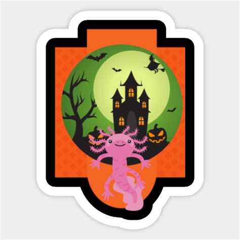 Halloween Axolotl Halloween Axolotl Sticker Teepublic