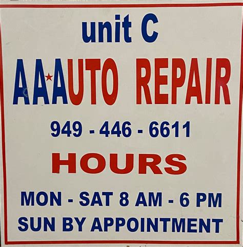 Aa Auto Repair Lake Forest Ca