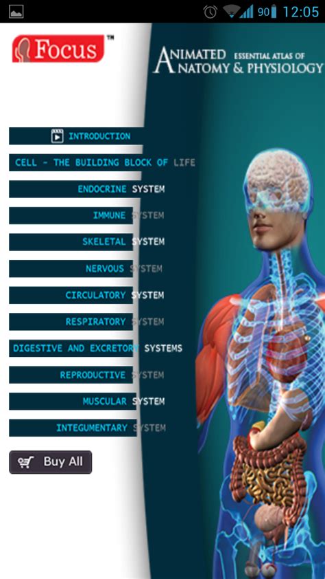 Animated Essential Atlas Of Anatomy And Physiology Android Medical App