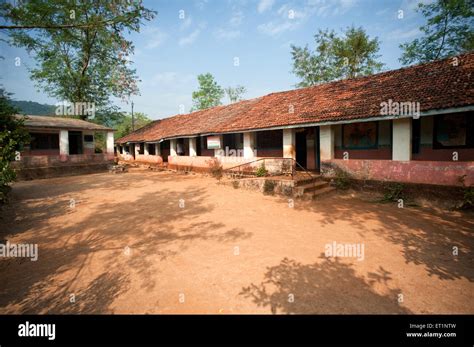 Village School At Rajwadi Sangmeshwar Ratnagiri Maharashtra