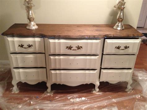 To prepare your furniture, first remove any handles and other hardware, and wipe the surface with a damp cloth. Chalk Paint Dresser Redo, Part 1 - Home Sweet Ruby