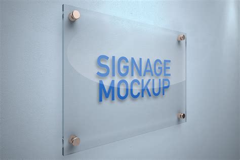 signage board mockup  mock ups design bundles
