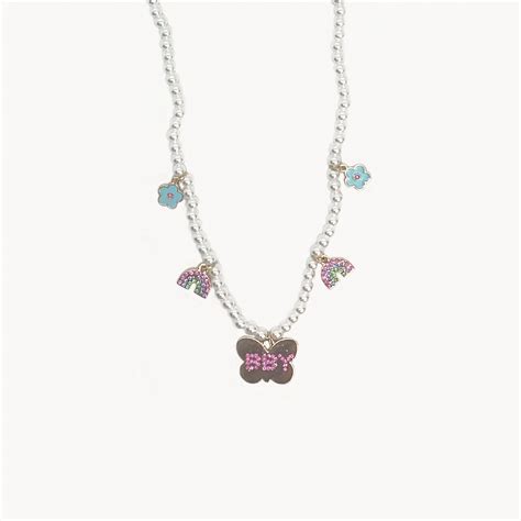 Piper Rockelle Bby Pearl And Butterfly Necklace