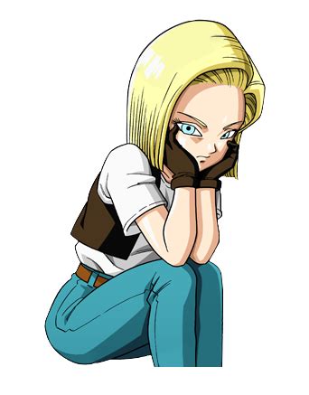 Android 18 render [edited] by maxiuchiha22 on DeviantArt png image