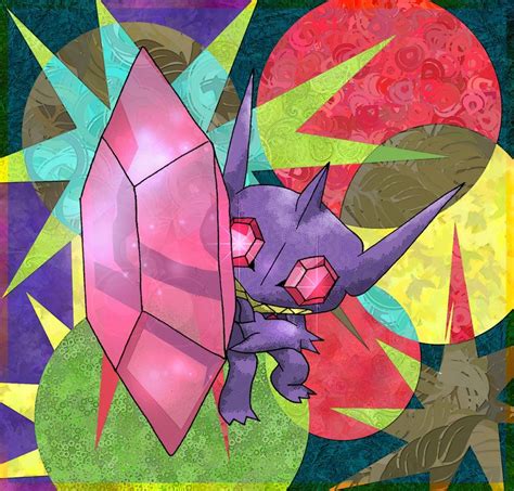 Mega Sableye By Macuarrorro On Deviantart Sableye Pokemon Dark Type