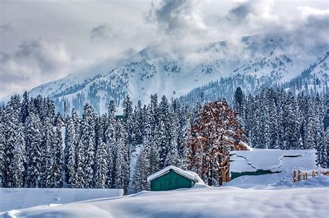 Hd Wallpaper Happy Snow Fall Kashmir Murree Pakistan Snowfall In
