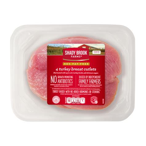 Save On Shady Brook Farms Turkey Breast Cutlets 98 Fat Free 4 Ct