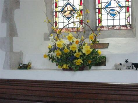 Easter Flowers In The Church