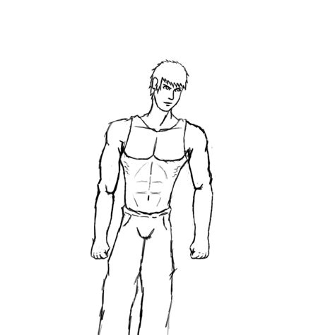 Full Body Human Sketch Guy Body Sketch By Pinkdog004 On Deviantart