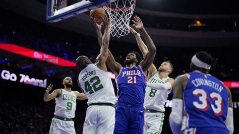 Joel Embiid Tyrese Maxey Lead 76ers To Sixth Straight Win 106 103 Over The Boston Celtics