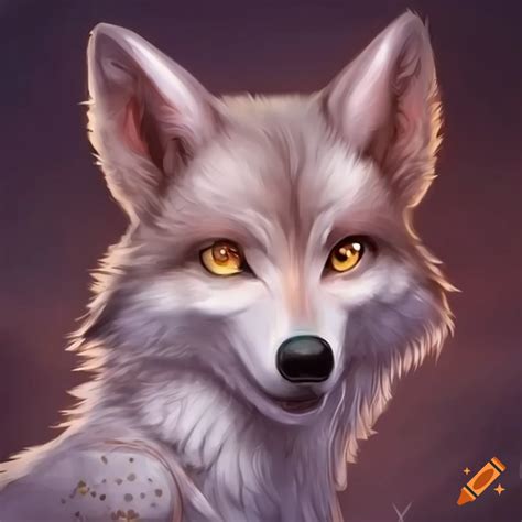 Hyper Realistic Anime Art Of A Wolf Spirit With Yellow Eyes On Craiyon