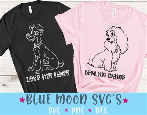 Lady And The Tramp Svg Cut File Couples Shirt Svg Cute Etsy