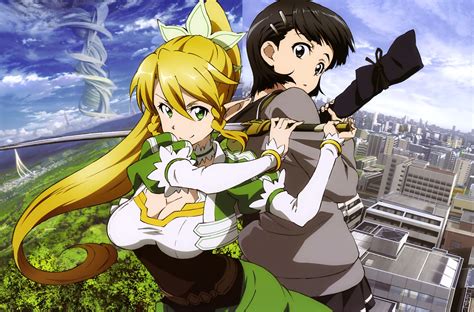 Pin On Sword Art Online Kirigaya Suguha Leafa