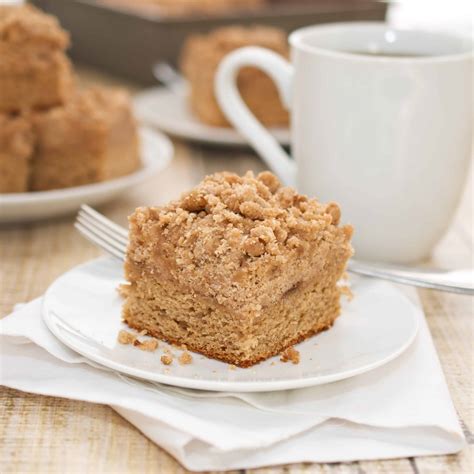 Coffee Cake With Crumble Topping And Brown Sugar Glaze Sweet Peas