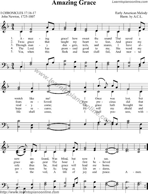 All those skips are a bit discouraging for new students Amazing Grace by Declan Galbraith Free Piano Sheet Music | Learn How To Play Piano Online