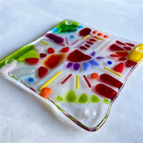 Make At Home Fused Glass Coaster Kit By Molten Wonky