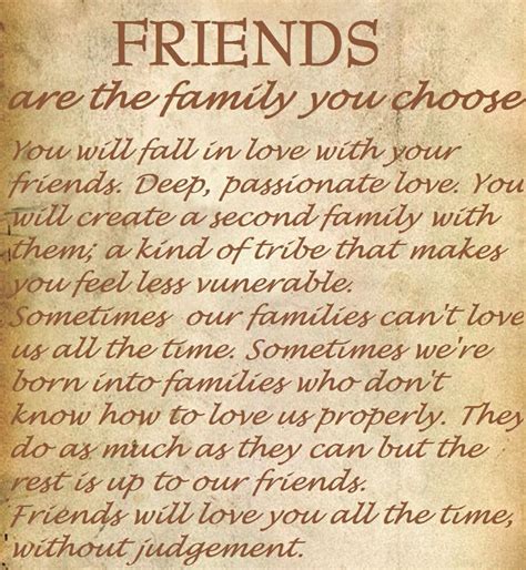 Quotes Friends Are The Family We Choose. QuotesGram If i was told to choose someone for an award, that person would be you.