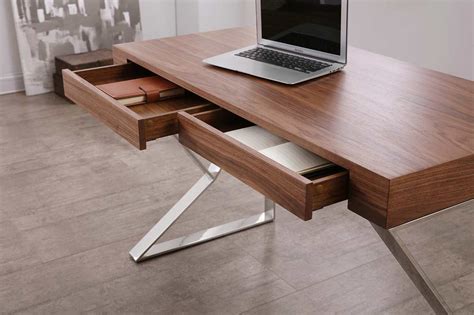 Modern Walnut Desk Nj 712 Desks