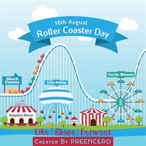16th August Roller Coaster Day By Preencero Preencero Day August