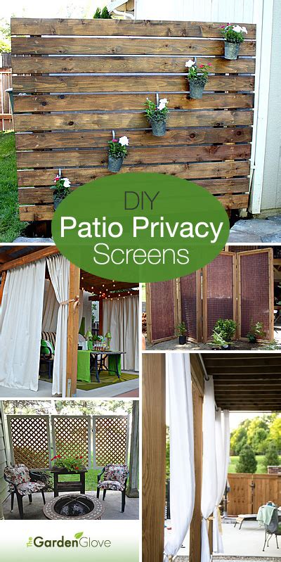 Then this great diy tutorial it just for you! DIY Patio Privacy Screens • The Garden Glove