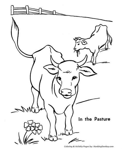 Cow Coloring Pages Coloring Home