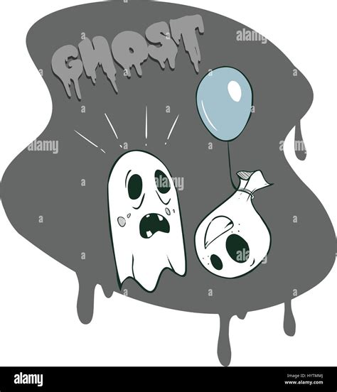 vector illustration of a cartoon ghosts stock vector image and art alamy