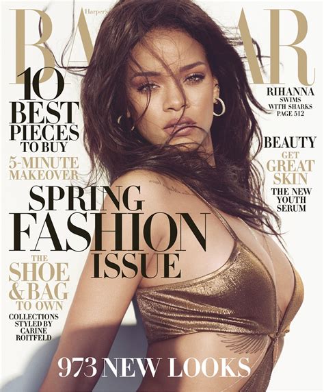 Rihanna Swims With Sharks For Harpers Bazaar Shoot Fashion Gone Rogue