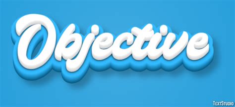 Objective Text Effect And Logo Design Word Textstudio
