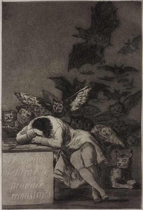 Goya Archives Francisco Goya El Sueño De La Razon Produce Monstruos 1797 99