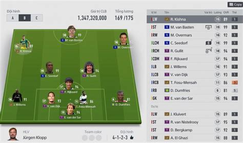 Do đó, euro 2021 được xem là cột mốc đánh dấu sự trở lại của binh đoàn màu cam. Team Hà Lan với 4-1-2-3 - Fifa Online 4 VN