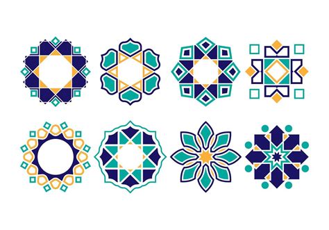 Free Islamic Ornament Vectors Seni Islamis Ornamen Geometri