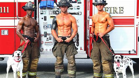 Buff Firefighters Pose For Steamy Calendar To Raise Money For Charity Youtube