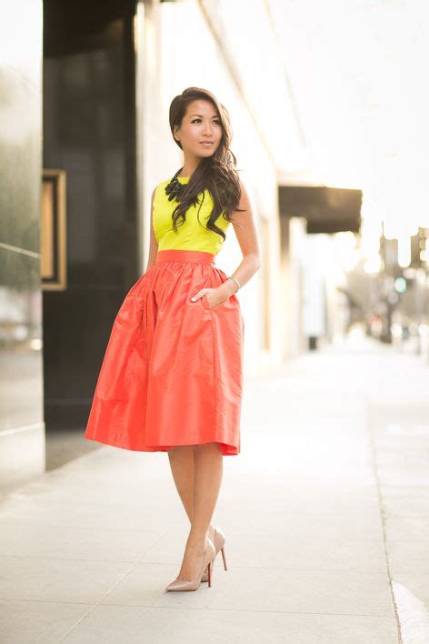 47 Orange Skirt Ideas Orange Skirt Outfits Professional Outfits