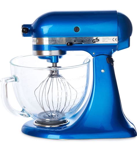 Artisan Mixer Electric Blue Glass Bowl Kitchenaid Artisan Mixer