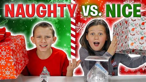 Naughty Vs Nice Challenge Christmas Present Edition Youtube