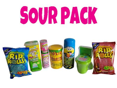 Sour Candy Bundle Slime Licker Warheads Extreme Sour Minis Etsy