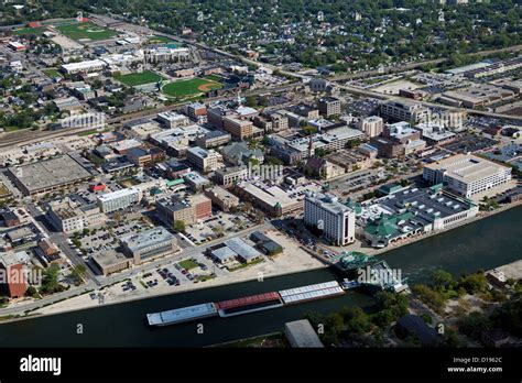 Aerial Photograph Joliet Illinois Stock Photo Alamy