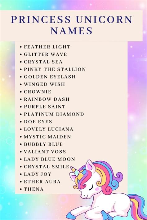50 Cute And Unique Unicorn Names For Girls And Boys Kids N Clicks