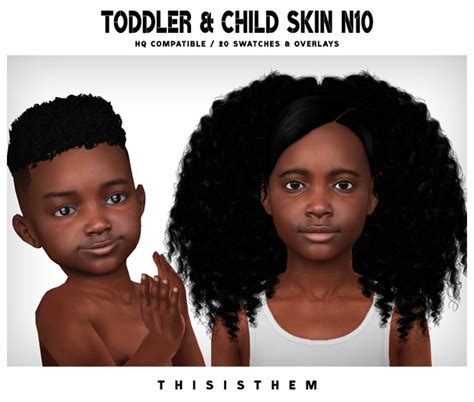 Toddler And Child Skin N10 Thisisthem On Patreon In 2021 Sims 4 Cc