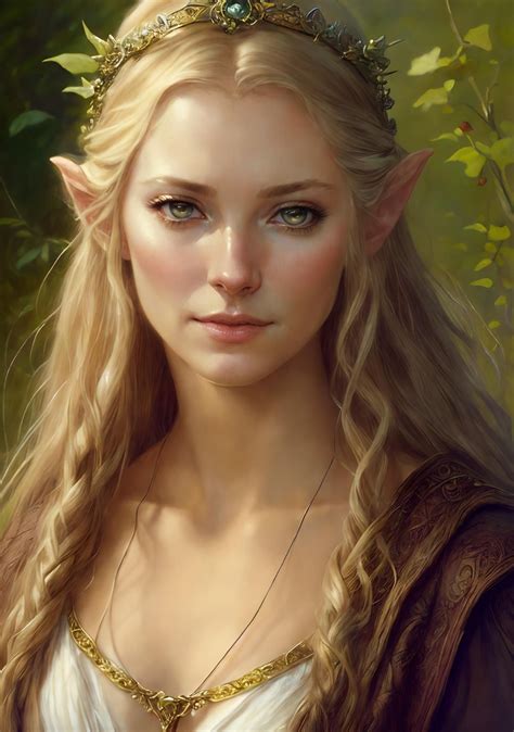 Pin By Emerigo The On Dnd Characters In 2023 Female Elf Elven Woman Blonde High