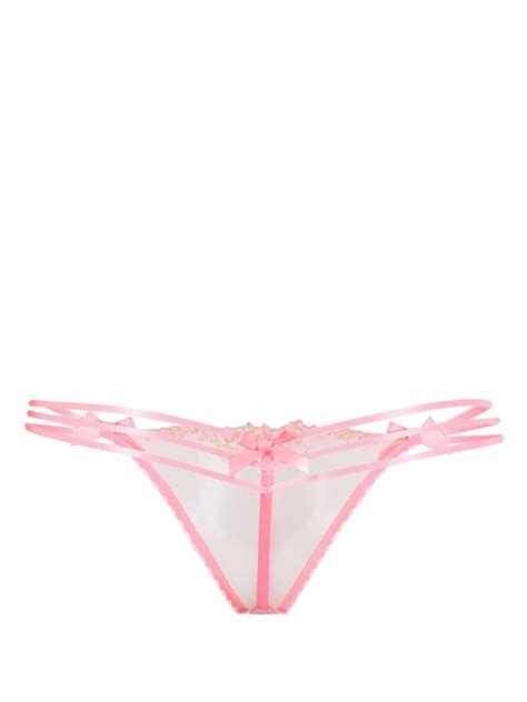 Agent Provocateur Tessy Sheer Thong Farfetch