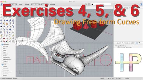 But when we take it out we have to remember to solve the root. Drawing Free-form Curves in Rhino 3D (Exercises 4, 5, & 6 ...