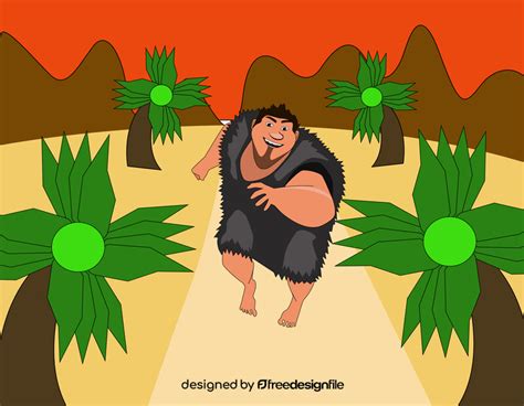 Grug The Croods Drawing Vector Free Download