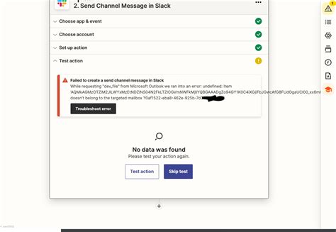 Error Failed To Create A Send Channel Message In Slack While