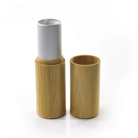 Wholesale 5g Bamboo Lipstick Tube Empty Packaging Bottles Classic Makeup Diy Handmade Lip Gloss