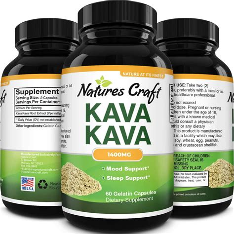 Kava Kava Nootropic Brain Supplement Brain Booster Kava Kava Capsules