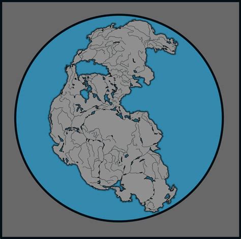 Blank Map Of Pangaea By Patoburgues On Deviantart