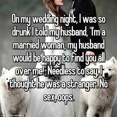People Reveal What Really Happened On Their Wedding Night In Very Frank Confessions Daily Mail