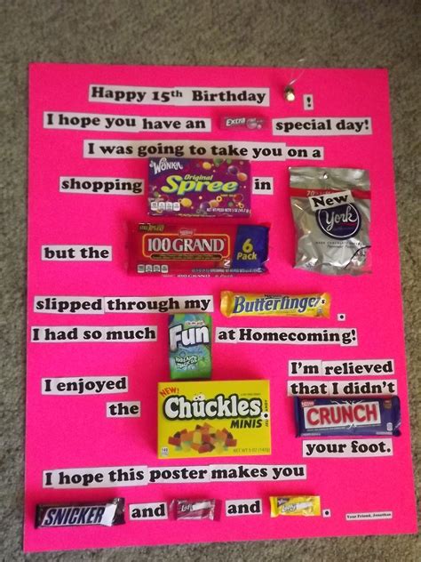 Make sure your base paper is a light white or beige color for best results. This is a candy bar poster greeting card that my son made ...